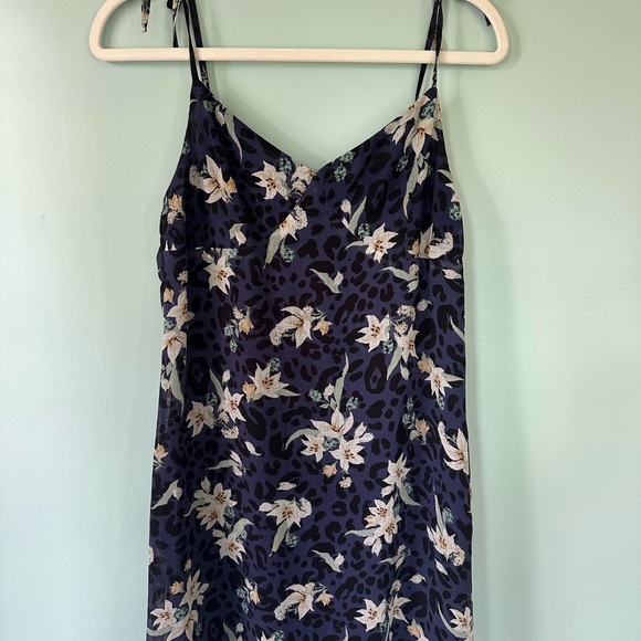 Cotton On Navy Floral Slip Dress - Picture 1 of 7